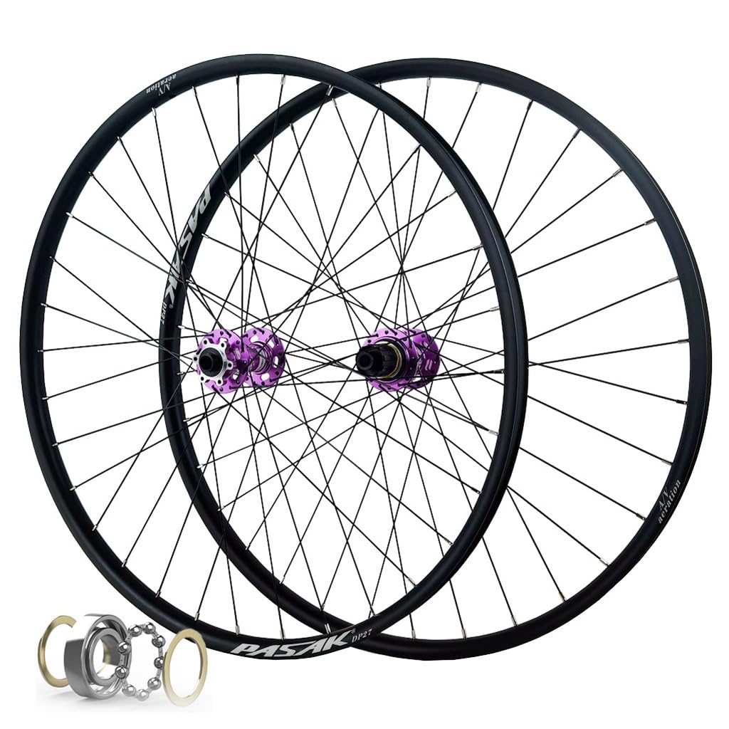 HOMSXPAC MTB Bike Wheelset 26 27.5 29 Inch Disc Brake Front & Rear Wheels Rim Thru Axle 12x142mm for 8-12 Speed Cassette Flywheel 2150g
