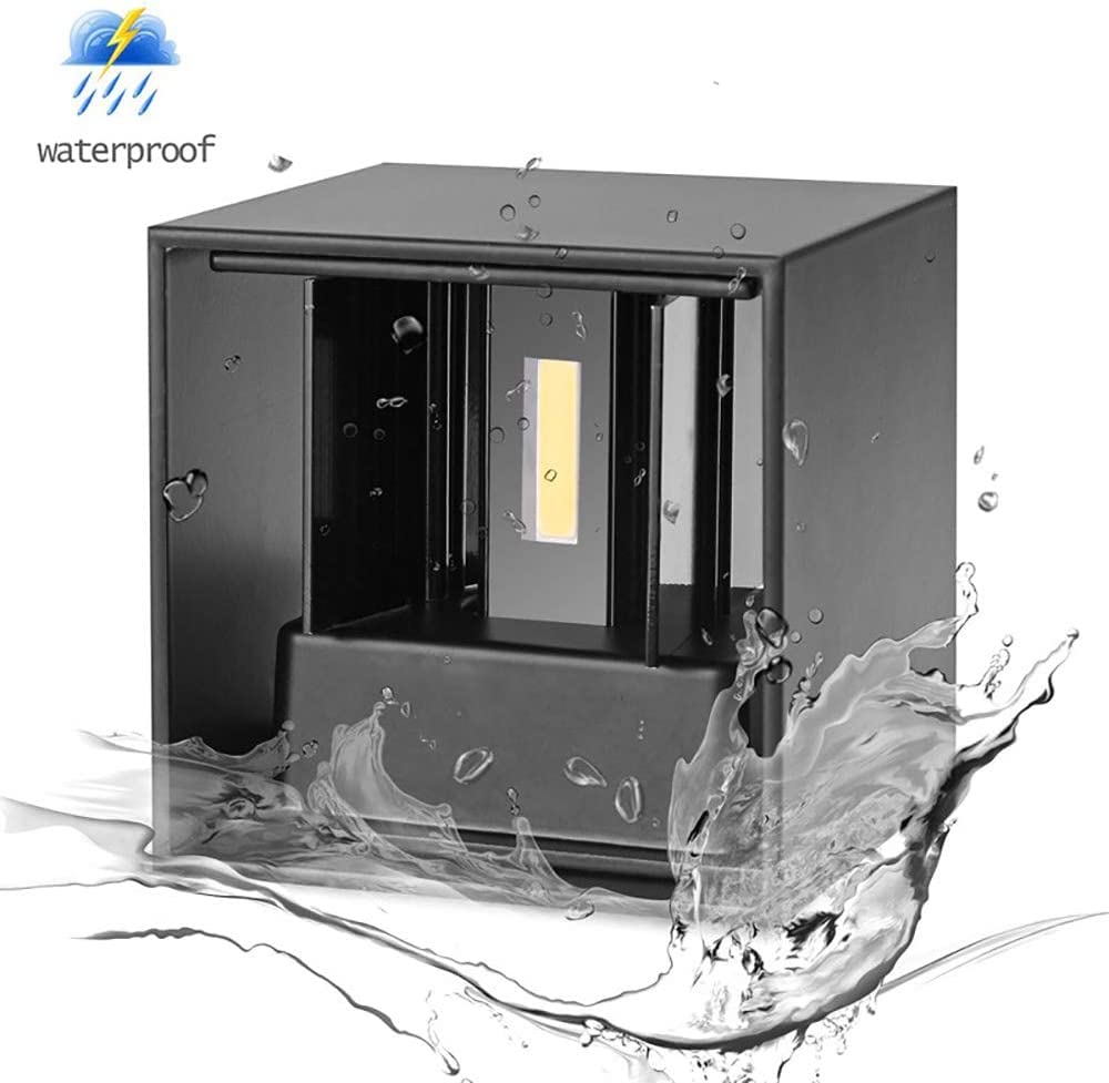 CHENBEN Outdoor Wall Lights 12W Waterproof IP65 Aluminum Black Indoor Wall Lamp LED Outside Wall Lights Adjustable Beam 3000K Warm White for Garden Bedroom Living Room Aisle (4 Pack) - Image 3
