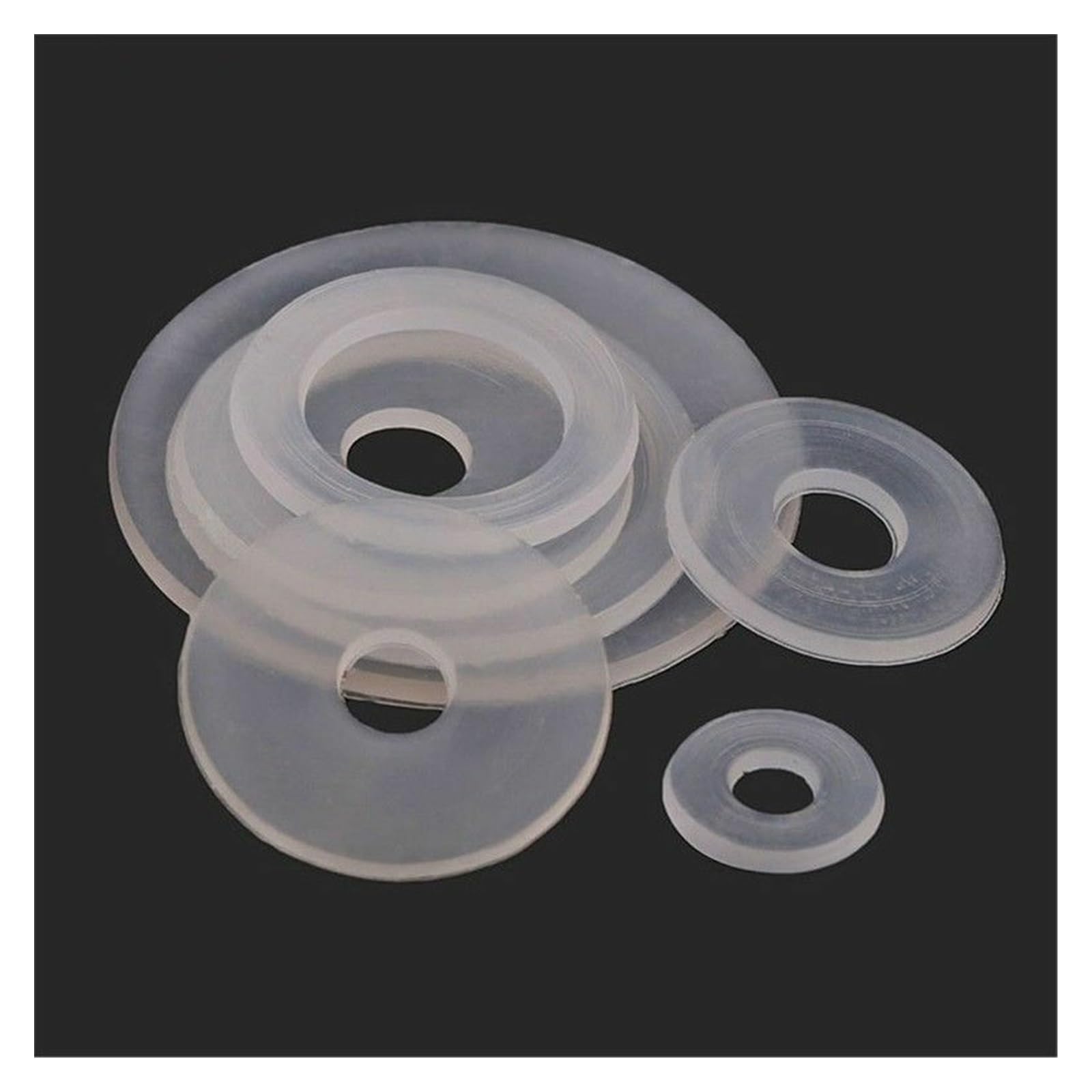 30/50/100 stücke M3 M 3,5 M4 M4 M5 M6 M8 M10 M14 M16 M18 M20 Kunststoff nylon Flache Unterlegscheibe Flugzeug Spacer Isolierung Dichtung Ring for Schraube(M20x30x1mm,100Pcs)
