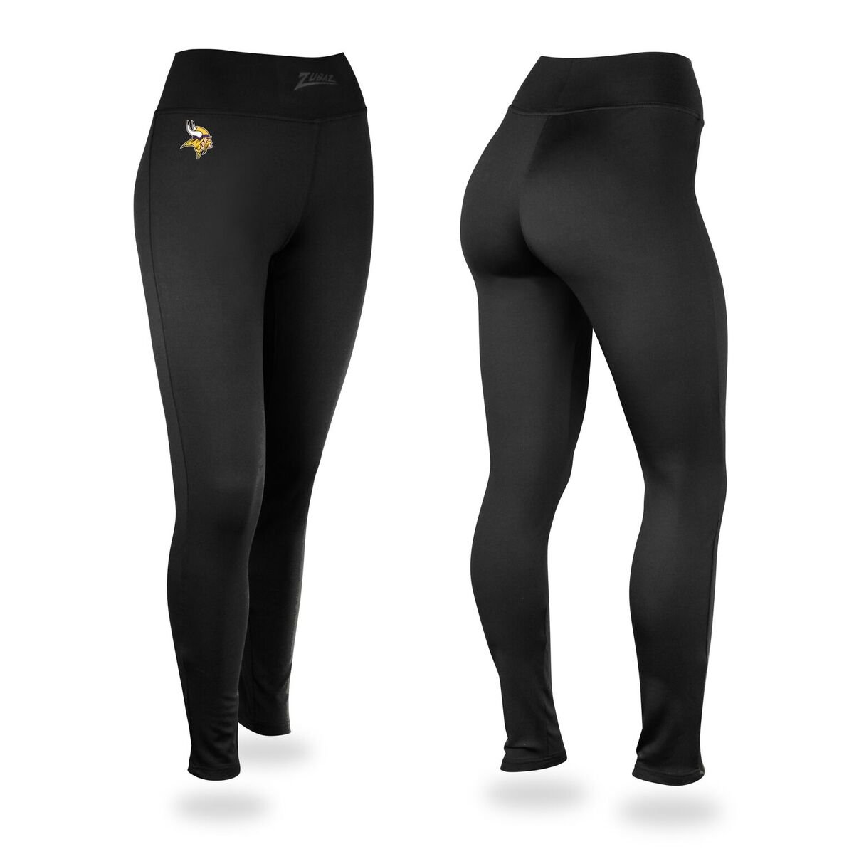 Zubaz NFL Women's Solid Color Leggings, Minnesota Vikings Small — view 3