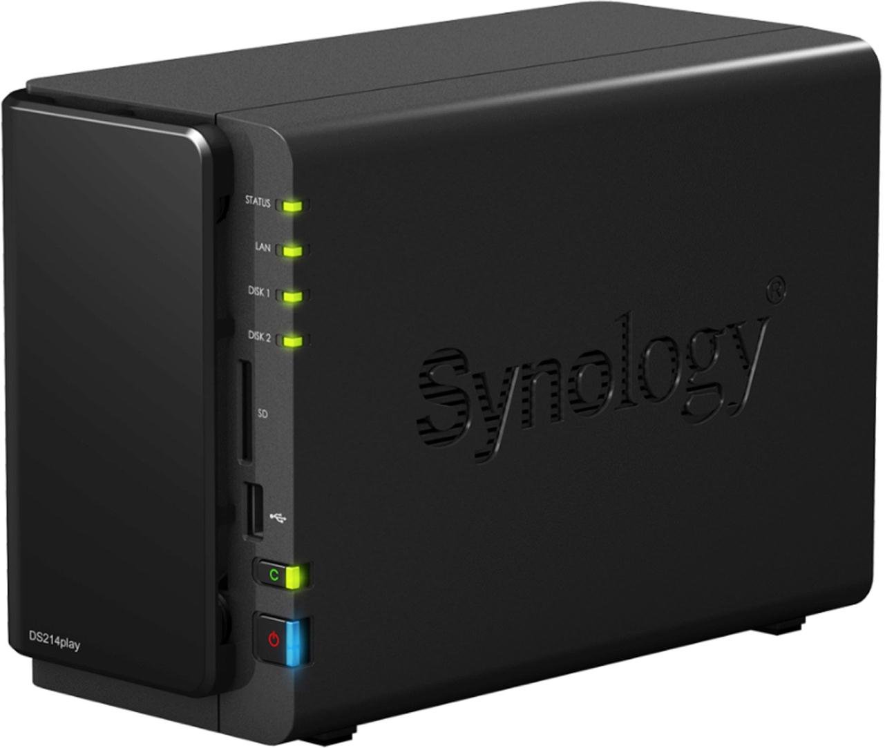 Synology DiskStation 2-Bay Diskless Network Attached Storage (DS214play)