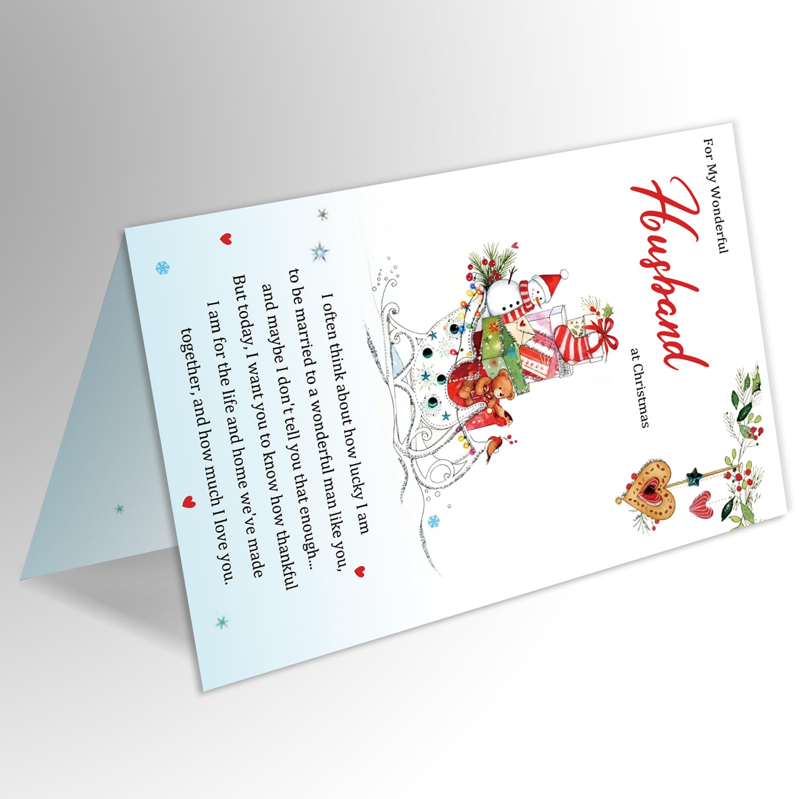 Personalised Christmas Romantic Verse Poem Greeting Card Card Special Husband - View #10