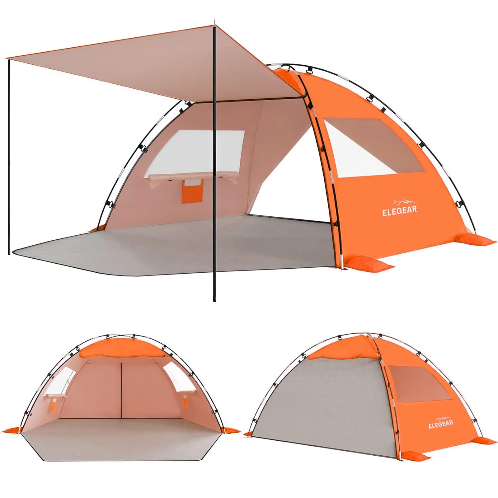 Photo 1 of Elegear CumbreX™ Beach Tent Sun Shelter 4-5 Person Orange