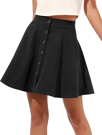 flowy button up skirt