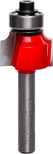 Broca para redondeo en rebajadora 34-100 de Freud, 116 pulgada de radios y vástago de 14 pulgada