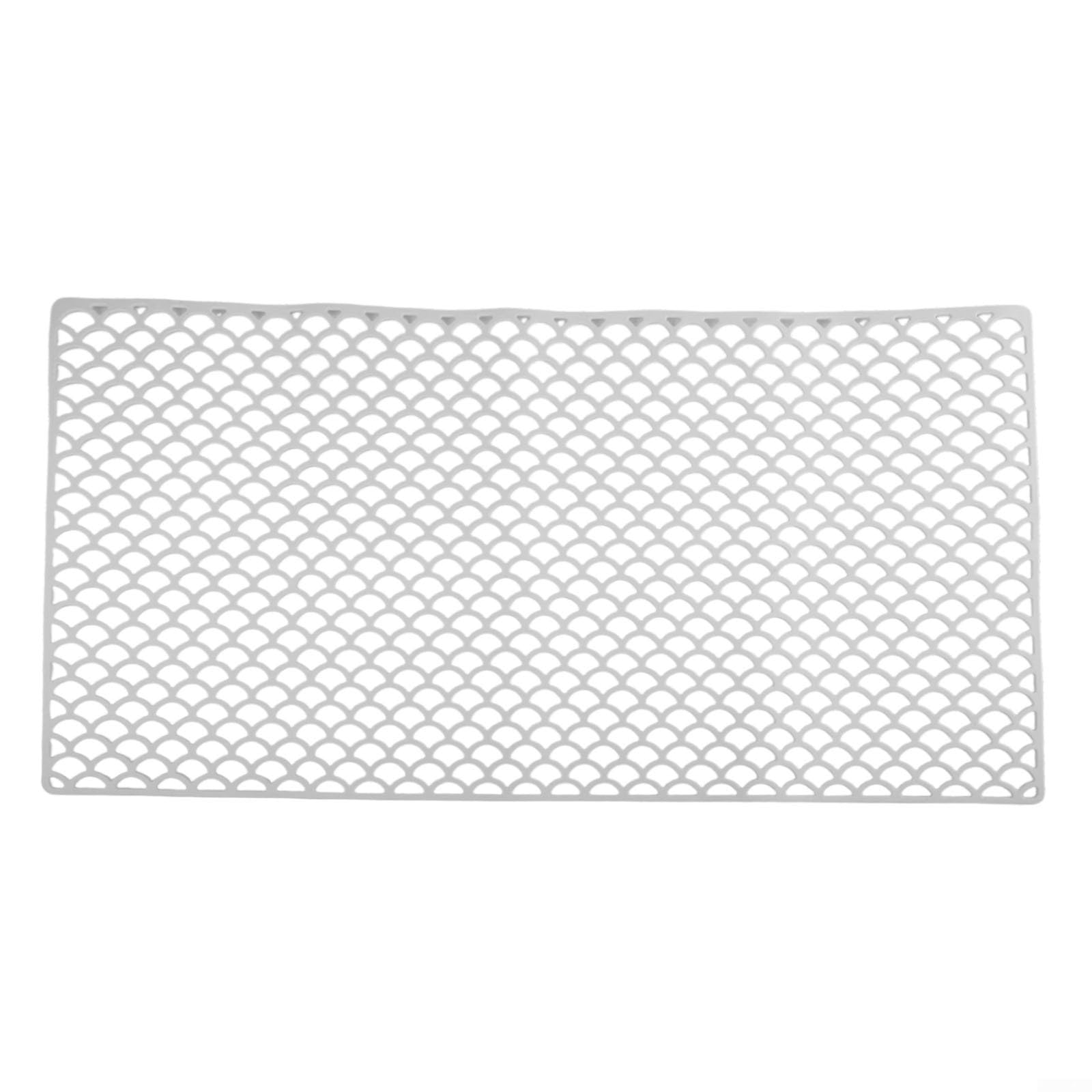 Filteilect Kitchen Sink Mat Protector Extra Large Silicone Bottom Grid With Drainage Holes Non Slip Cushioned Dish Protection Mat Heat Resistant Liner(white)