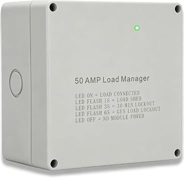 Load Shed Module 50 Amp Compatible with generac 7000 | Smart Management Module Protect Generator from Overload, Lock-out Feature and LED Status Display for Convenient Operation