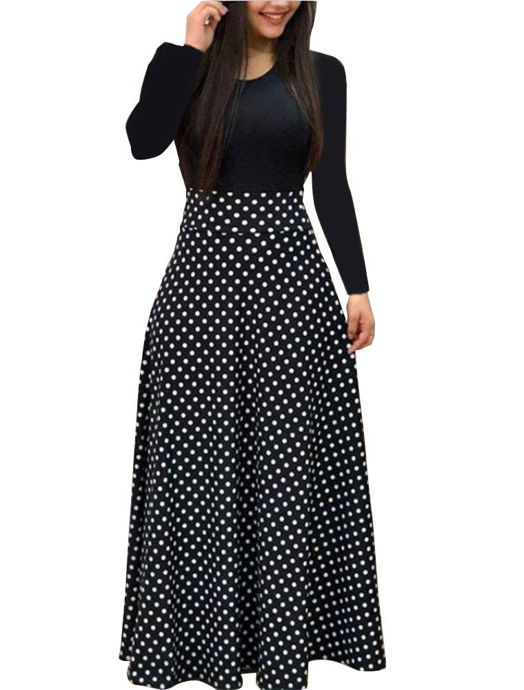loose denim dress for women Round Neck Casual Loose Denim Dress — Obiono