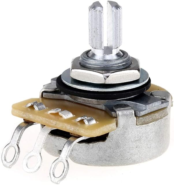 CTS 450 Series A250K Split Shaft Pot Audio Taper Potentiometer for Electric Guitar Bass, 10% Tolerance
