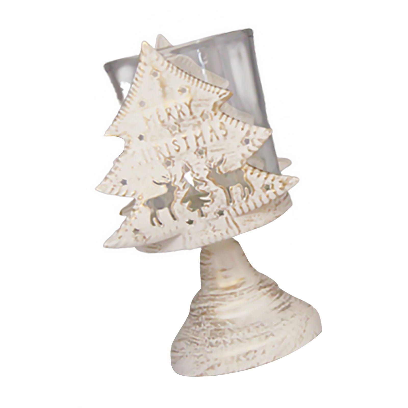 Buxuaaaa Metal Christmas Holder Desktop Decoration Candleholder Unique Pattern Candlestick Home Decoration Gold Metal Stand