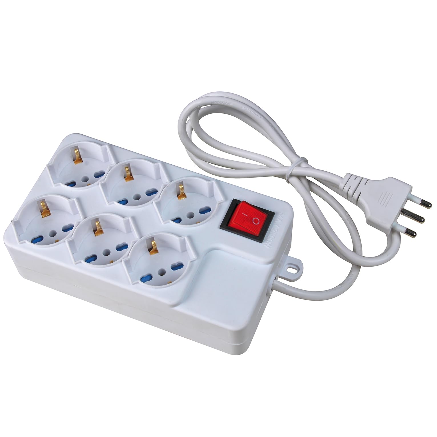 Valex Regleta 3+3 Tomas universales Blancas