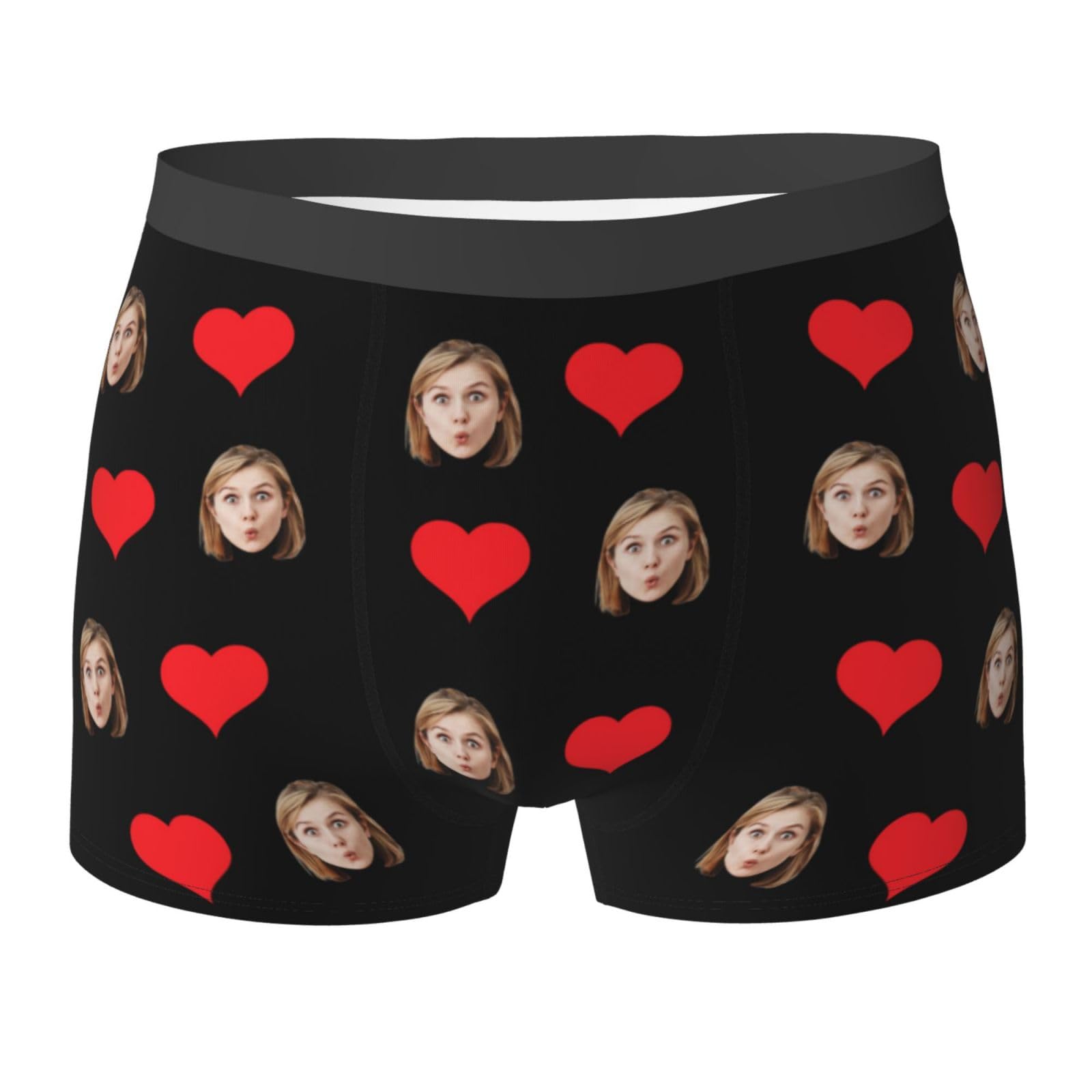 Custom Boxers for Men Woman Boyfriend Father Husband Personalized Boxers for Christmas Valentines Day Gifts for Him