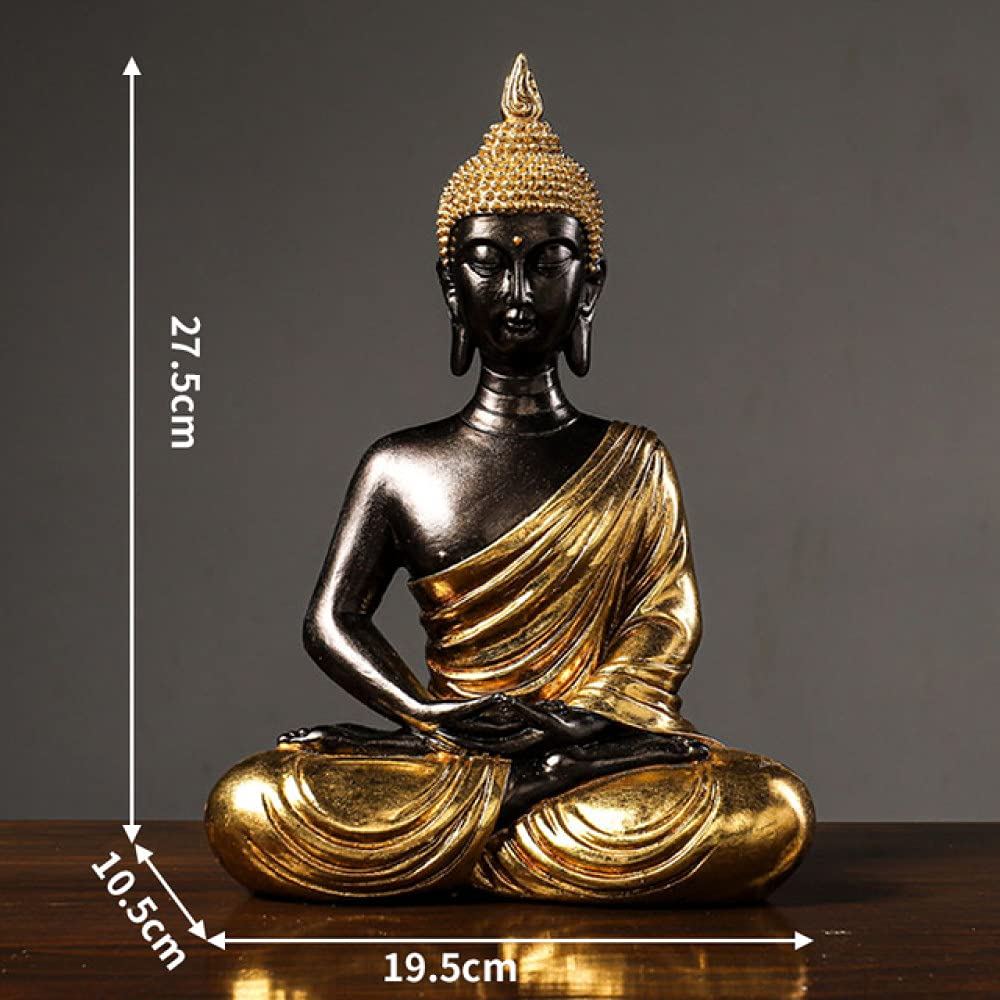 Amazon.co.jp: 黄金の仏像樹脂置物手ブダ仏像工芸品装飾装飾家の装飾