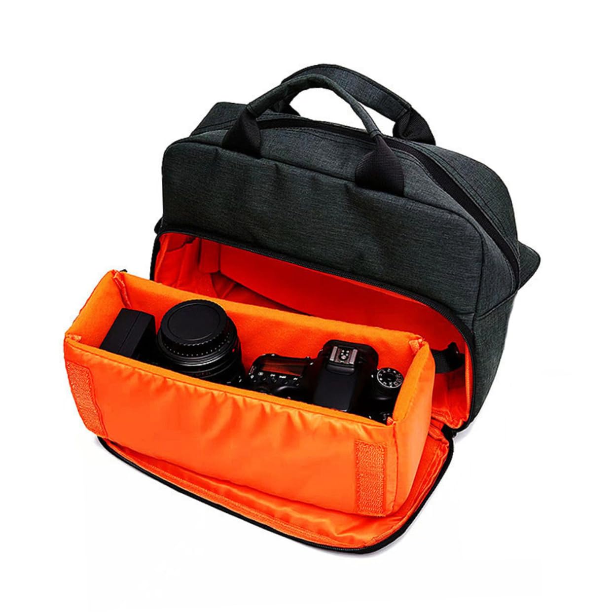 jojofuny Borsa Tracolla per Fotocamera Reflex Oxford, Imbottitura Interna Spessa, Cerniera e Tracolla Regolabile, per Viaggi e Attività All'aperto