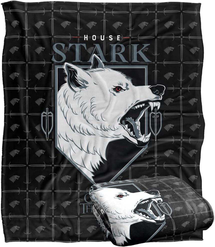 GAME OF THRONES Silky Touch Super Soft Throw Blanket, 152 x 127 cm