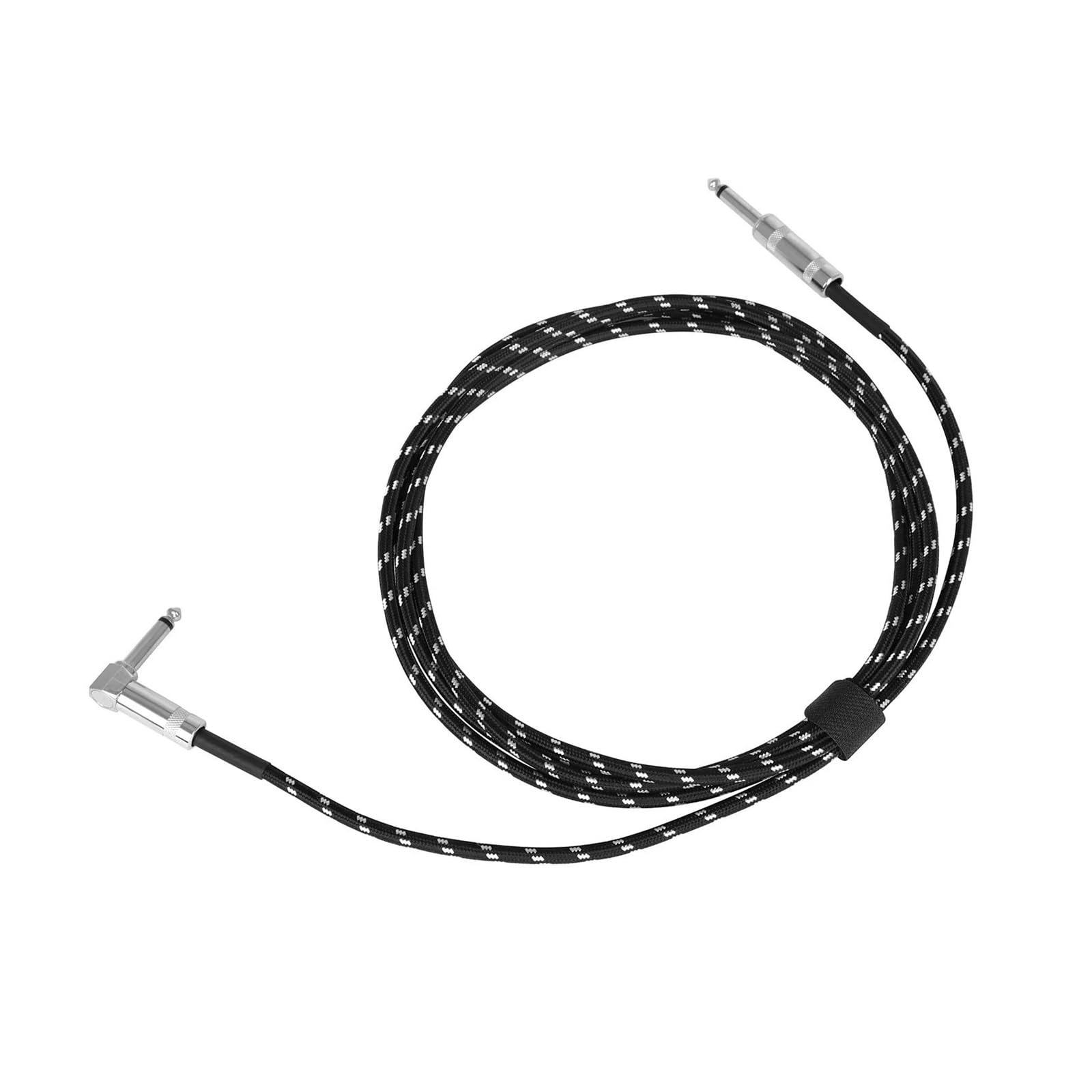 cable de audio para guitarra Cable de para bajo eléctrico línea con reducción de ruido conexión de 6,35 mm cable trenzado blindado de color