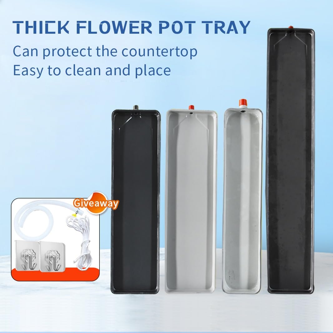 Bac de collecte de condensation pour climatiseur, ensemble de tuyaux de vidange, tapis de collecte d'extérieur, 91 x 24 cm, solution essentielle de drainage AC pour la maison