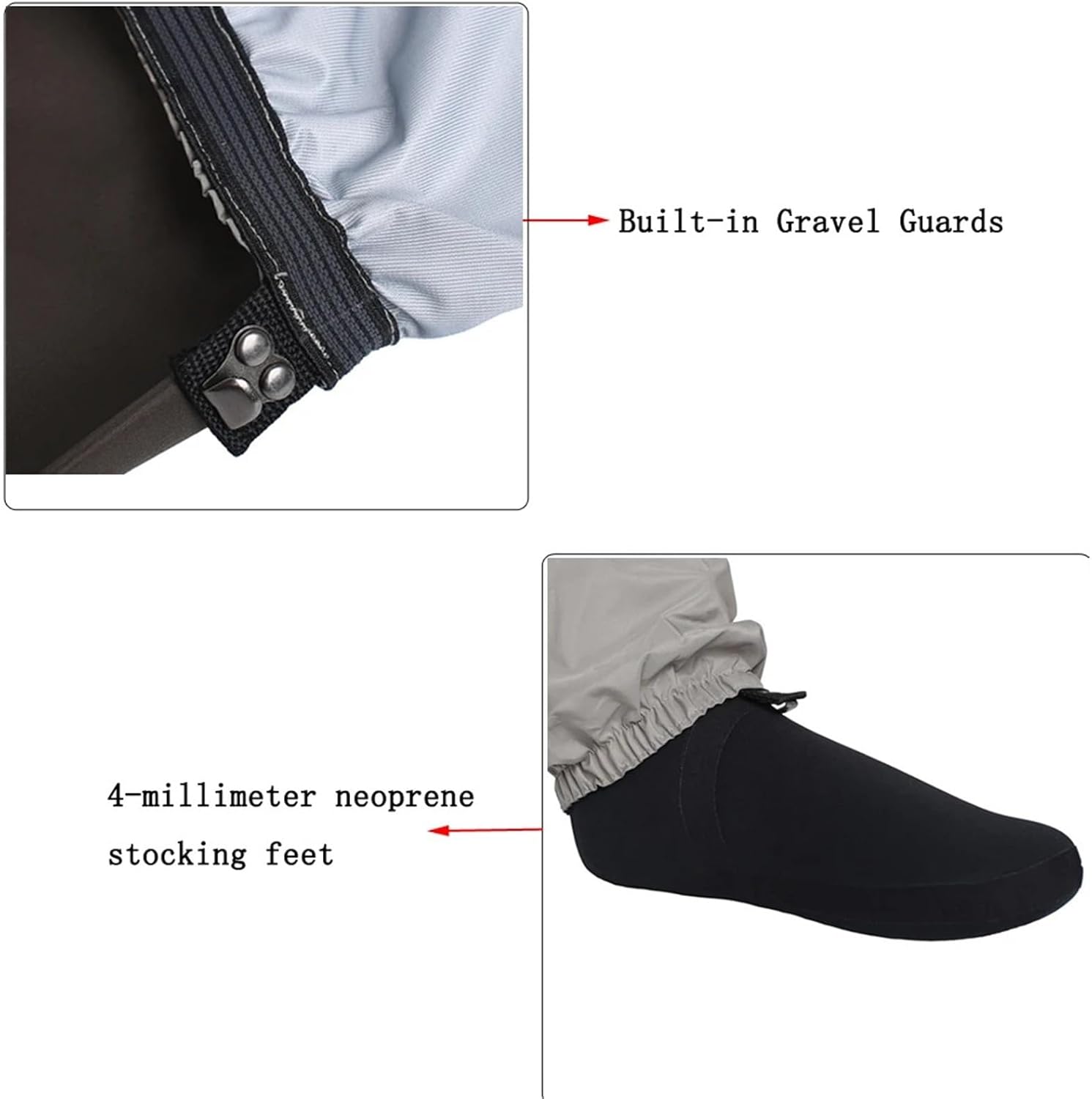 Men's Fishing Chest Waders Breathable Stocking Foot Wader Lightweight Convertible Hunting Wading Pants Kit For Fly Fishing(Medium)