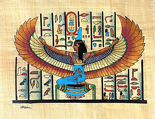 NileCart Collection of 4 Hand Painted Egyptian Papyrus Paintings, Size 13x17 in, Modern Traditional Style, Unframed, Indoor Use, Perfect for Bedroom, Living Room, Office - image 5