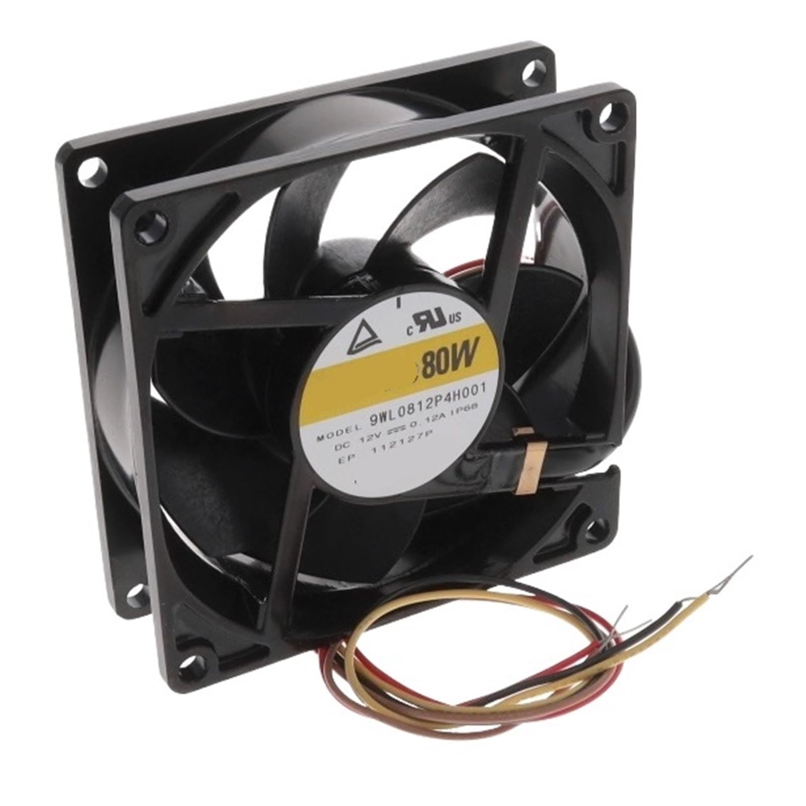 PEQYUACTE 9WL0812P4H001 12VDC Fan 80X80X25mm 1.44W 4wire 3700RPM