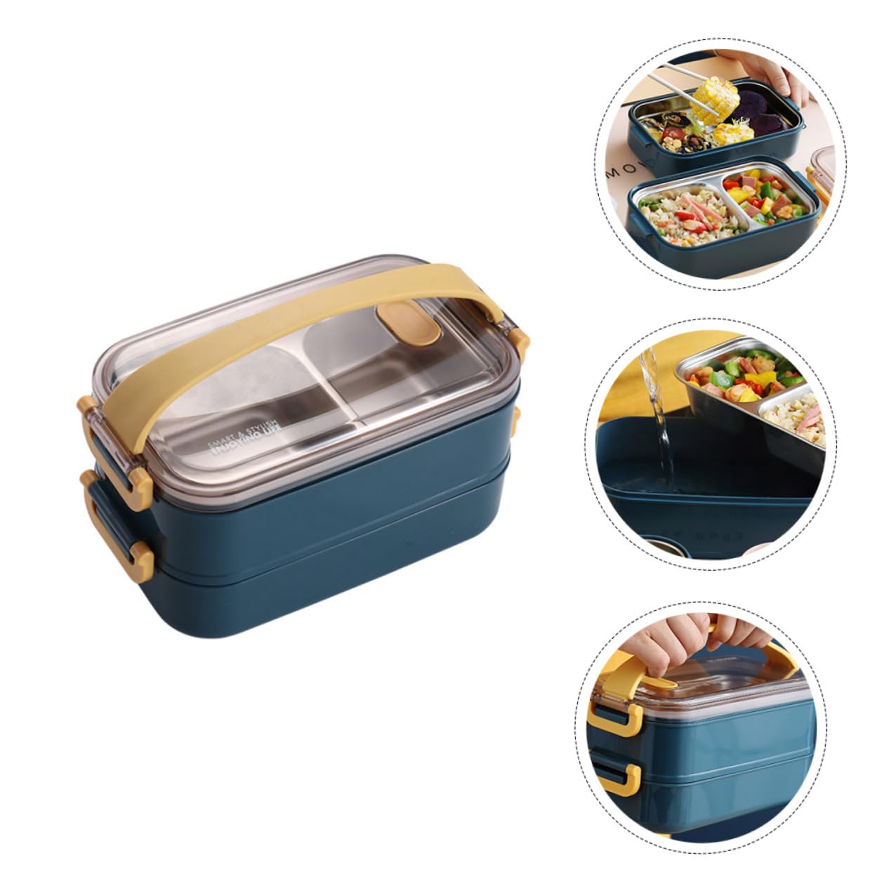 Boîte à Bento Isotherme en Acier Inoxydable, Caisse Rangement Exterieur