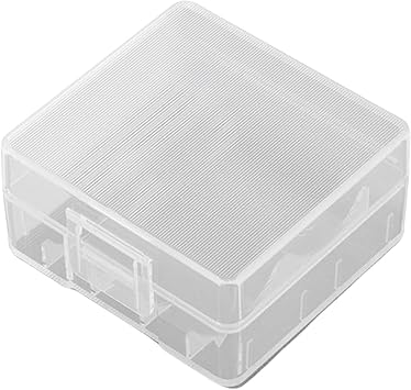 ljhnba 18350 Battery Case - Portable Hard Storage Box for 18350 Batteries, Compact & Shockproof Design for Travel, Outdoor Adventures, and Everyday Use 43.5x42.8x22.1mm