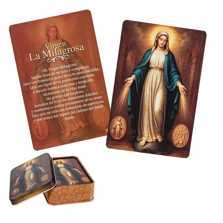 DRW Estampitas Virgen Milagrosa 60 Unidades 6x1x9 cm