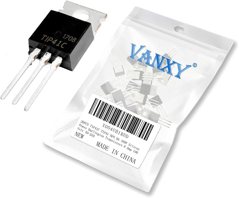 20PCS TIP41C TIP41 NPN 6A 100V Darlington Transistors TO-220