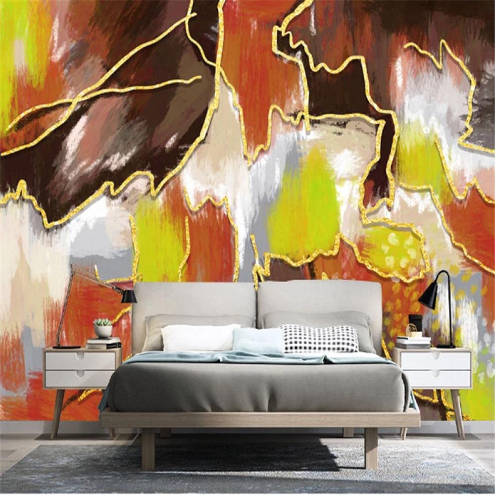 Sfondi Personalizzati Astratto Stile Nordico Tv Sfondo Pittura A Olio Arte Murales Immagini Per Soggiorno Camera Da Letto Home Decor 250Cm(W)×175Cm(H)