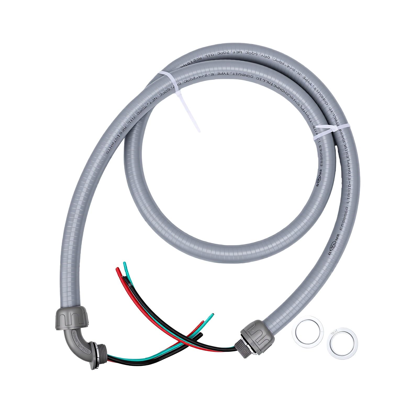 Fafeicy AC Whip Kit, 3/4 Cala 6 Stóp Niemetalowy Elastyczny Przewód
