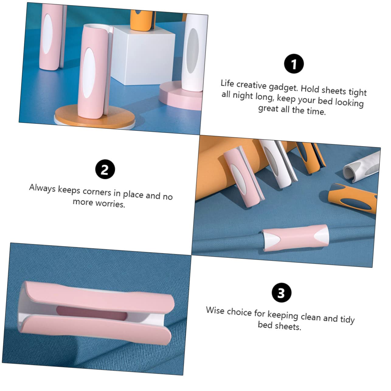 MUCKLILY 12pcs Sheet Holder Quilt Holder Clips Duvet Clips Bedsheets Duvet Snaps Snap Fasteners Single Queen Bedsheet Quilt Clip Anti-Slip Clips for Bed Linen Bedsheet Anti Slip Clip Pp