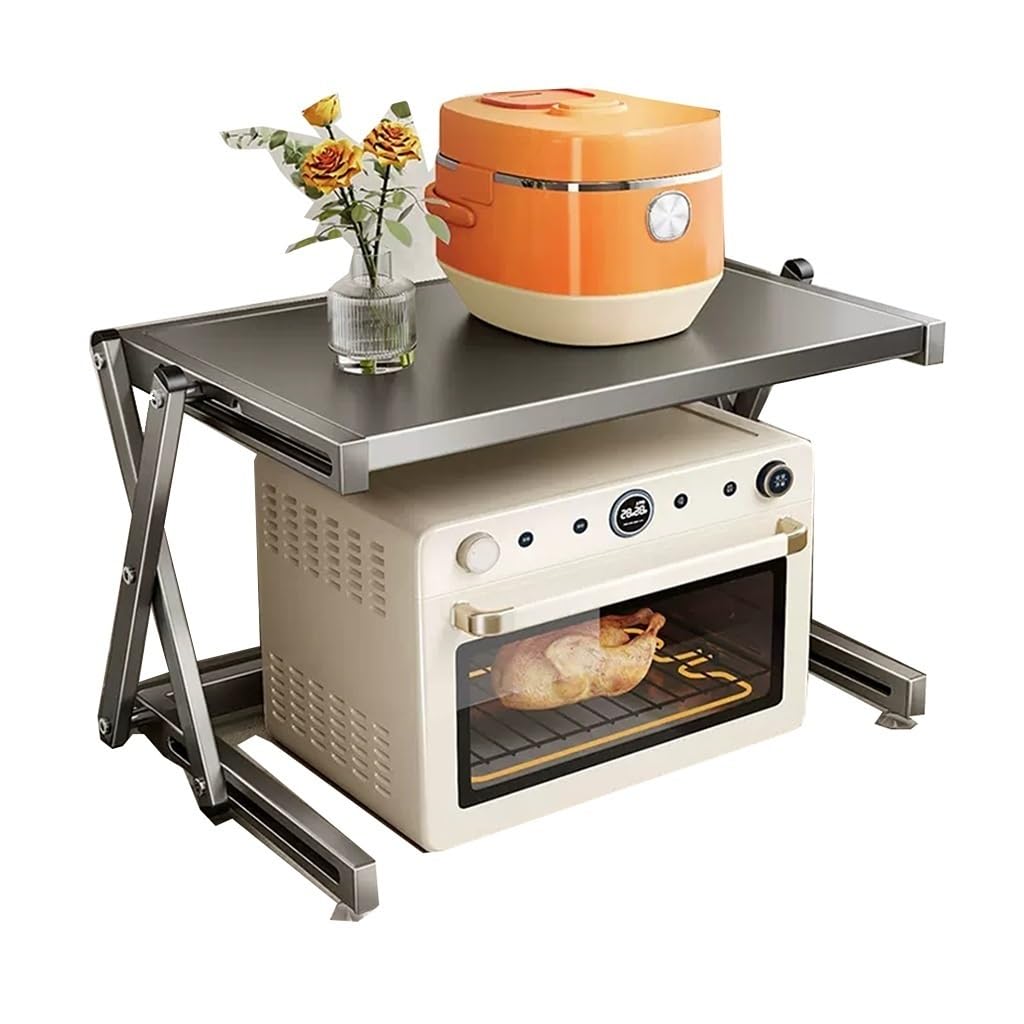 Amazon｜XSCQ 昇降式電子レンジ棚 キッチンカウンタートップ