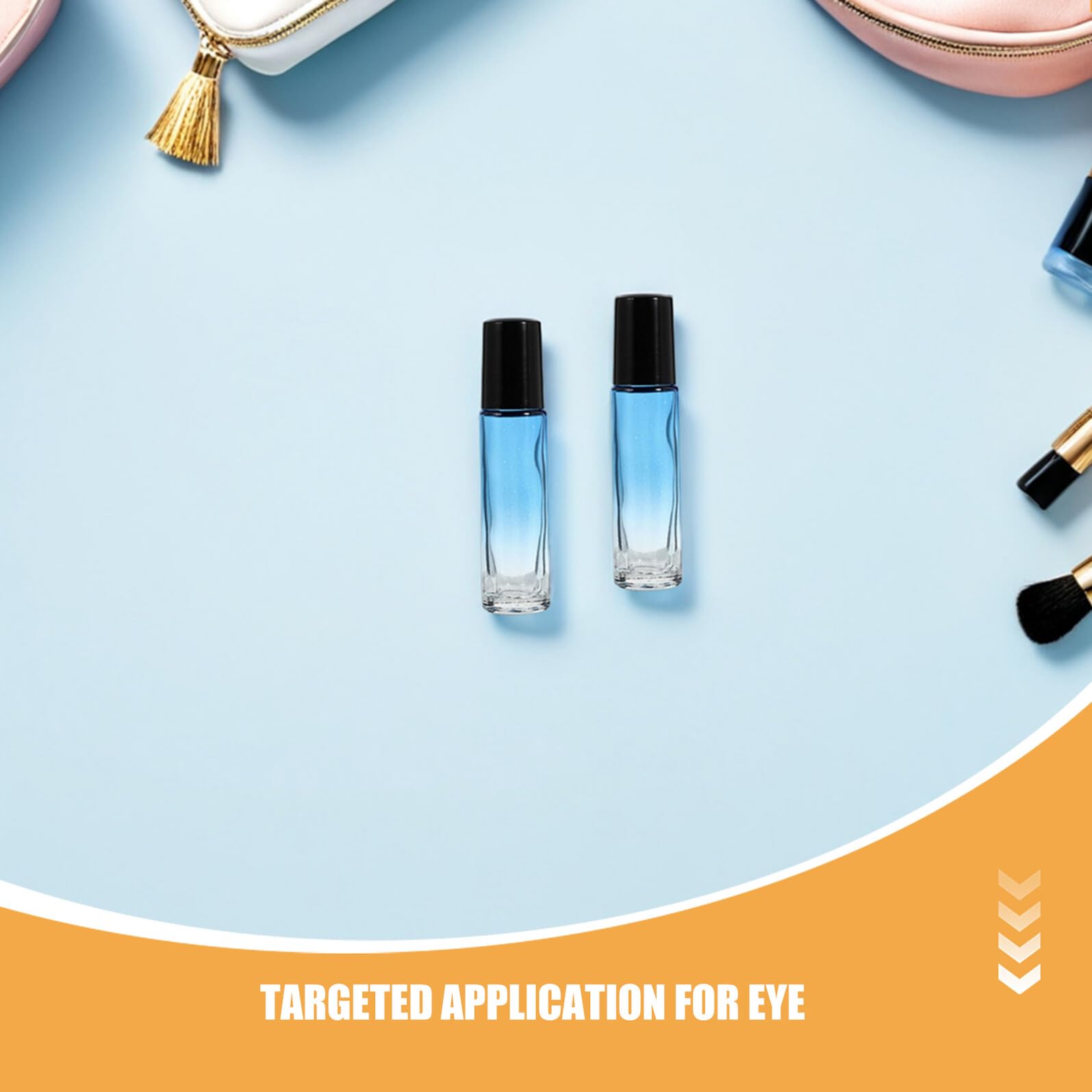 Flaconi Roll-On in Vetro da 10 Ml Set da 20 Contenitori Ricaricabili per Oli Essenziali Profumi e Massaggi con Sfera in Acciaio e Tappo in Plastica per Aromaterapia e Viaggi