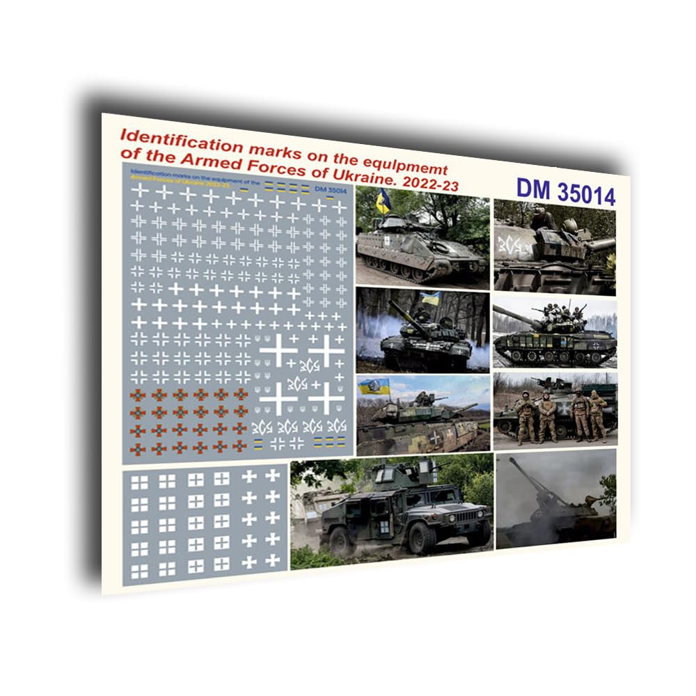Dan Models 35014 1/35 Decals Identification Marks on The Equipment of The Armed Forces or Ukraine 2022-23