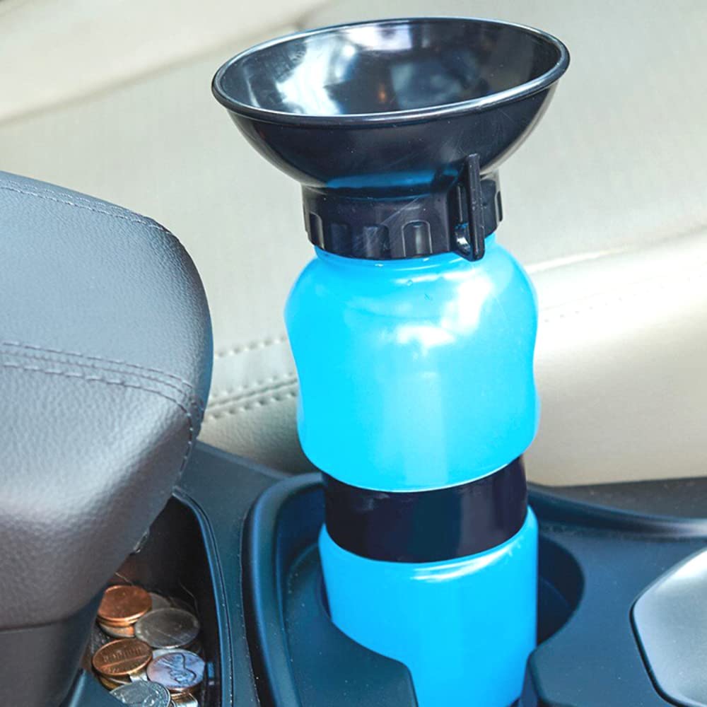 Borraccia Portatile Con Dispenser 500ml Per Cani E Gatti &ndash; Ideale Per Passeggiate E Trekking, Tappo Antigoccia