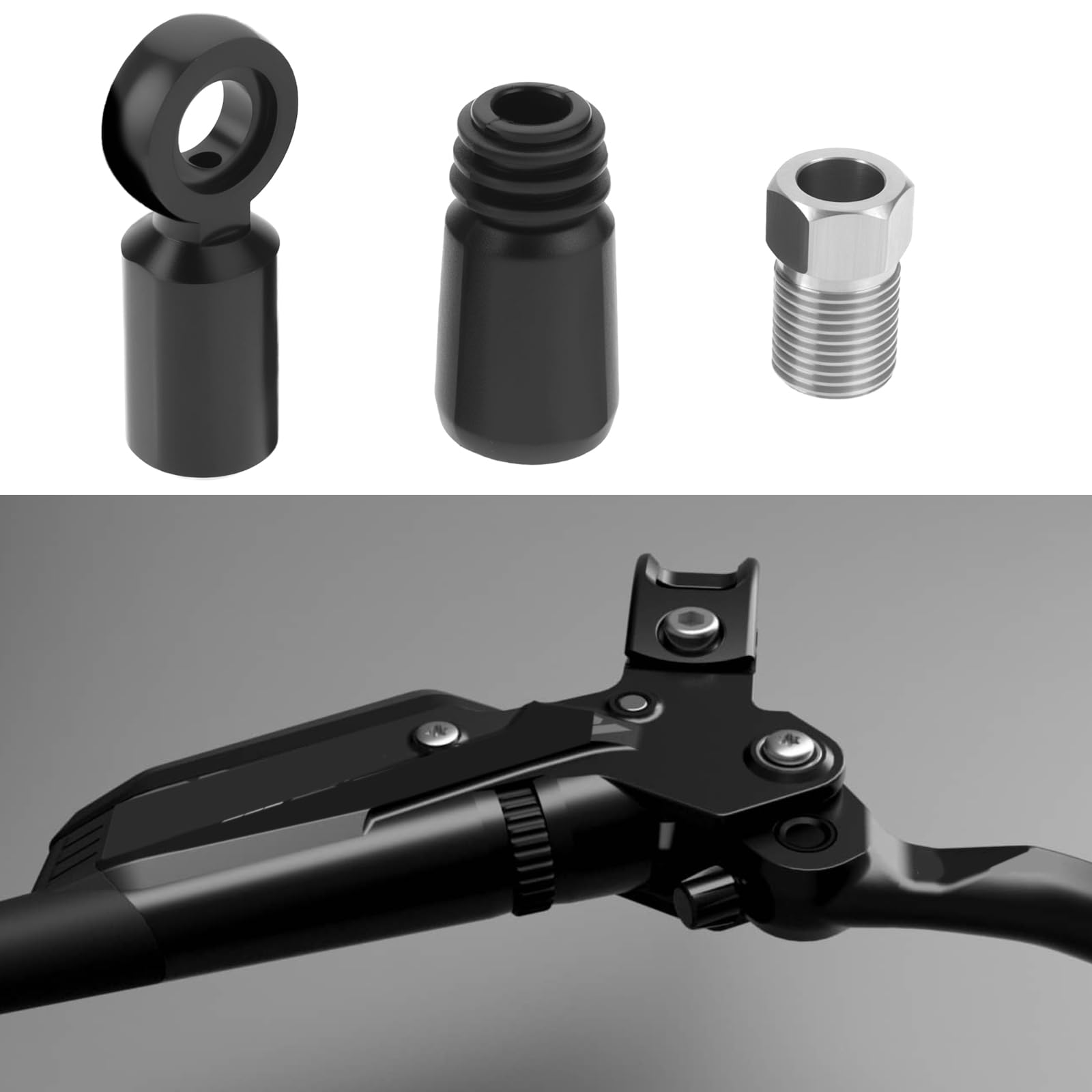 1Set Kit Tubo Freno Bici Con Ago Olio E Oliva Di Ricambio Compatibile Con SRAM Flat Mount HRD Red Force Apex Bici Lunghezza 2 Metri