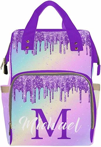 Miniatura 8 de Bolsa de pañales personalizada con nombre personalizado Mochila de bebé para mujeres y hombres, Color 07, Personalizado