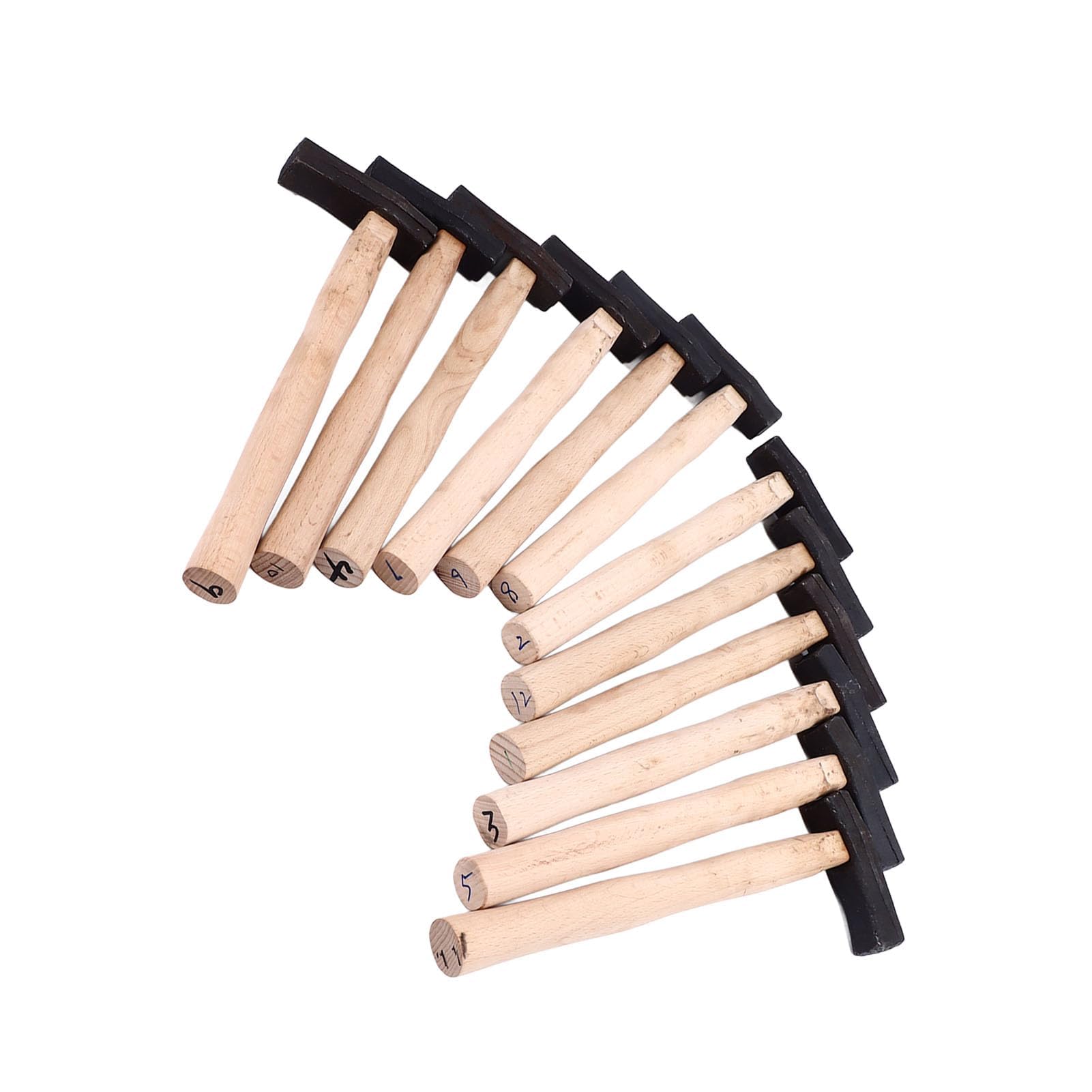 Ejoyous Młot tekstury DIY, ergonomiczne narzędzie do formowania metalu dla złotego srebra miedzianego aluminium rzemieślników, z 12 wzorami, odpowiednie do kształtowania bloków i