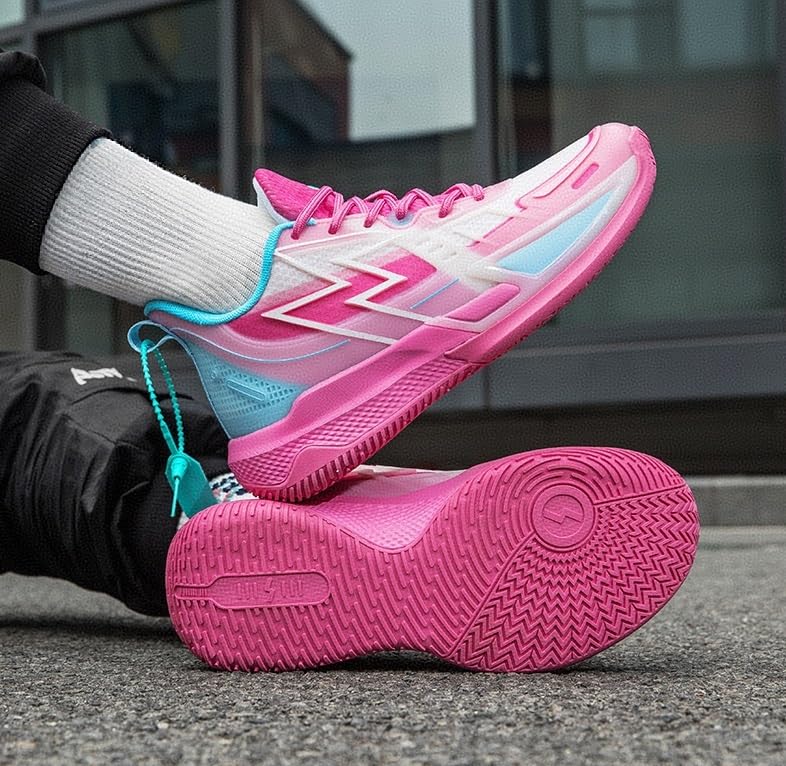 Unisex Sports Basketball Shoes Wear-Resistant Anti Slip Shock-Absorbing Rebound Outdoor Couple Fitness Training Shoes4