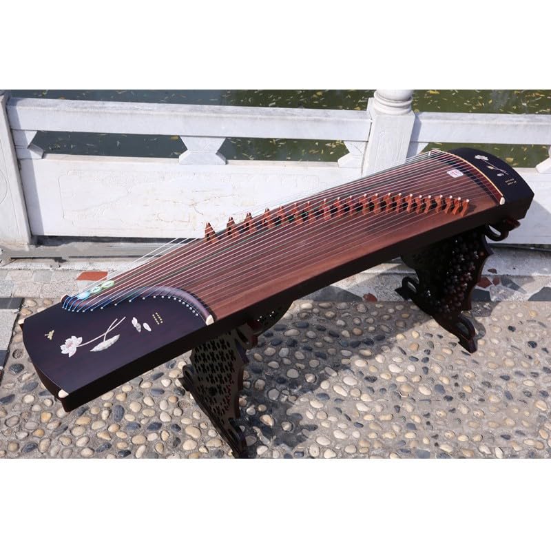 JITEM Guzheng, Traditional Chinese 21-String Instrument, Handmade Solid Wood Performance-Grade Guzheng, Suitable for Beginners and Professionals(Color:25)