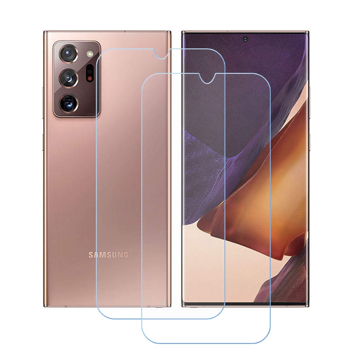 FZZ (2-Pack) Screen Protector for Samsung Galaxy Note 20 Ultra, Anti Scratch 9H Hardness Protective Film Premium HD Clarity Tempered Glass Friendly Designed for Samsung Galaxy Note 20 Ultra (6.9")