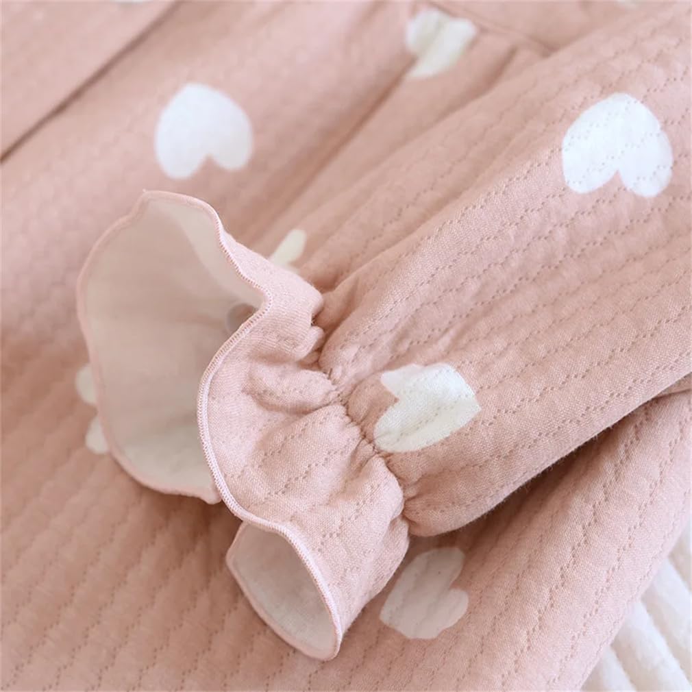 Conjunto de pijama de invierno de manga larga con estampado de algodón para mujer, ropa de dormir para el hogar, conjunto de descanso