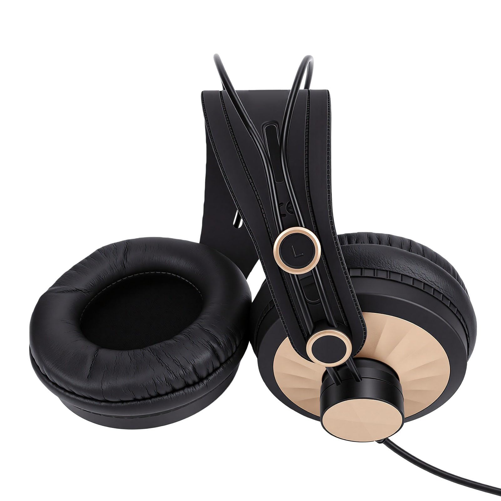 Cuffie da Gioco Cablate, Cuffie Stereo HiFi con Driver da 50 Mm Sopra L'orecchio con Morbidi Cuscinetti Auricolari e Archetto Regolabile per PC Gaming Music Studio