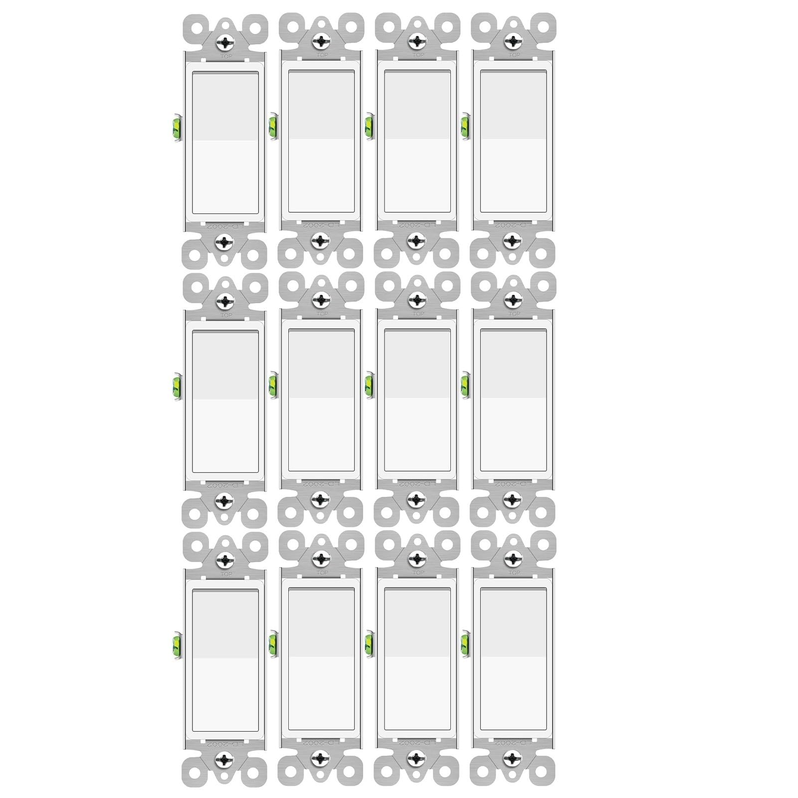 Snapklik.com : 3 Way Switch White, Greencycle 12 Pack Three Way Light ...