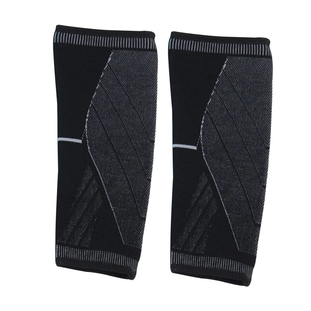 JFDBGU 1pair Women Men Elastic Compression Anti Slip Outdoor Sports Calf Sleeve Brace Cycling Running(L)