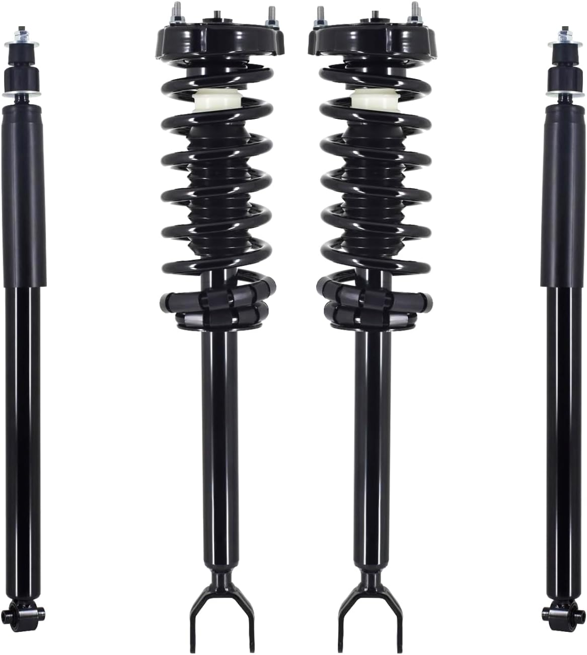 PM Auto Set of 4 Front Quick Complete Strut-Coil Spring-Rear Shock Replacement For 2006-2009 Mercedes-benz E350