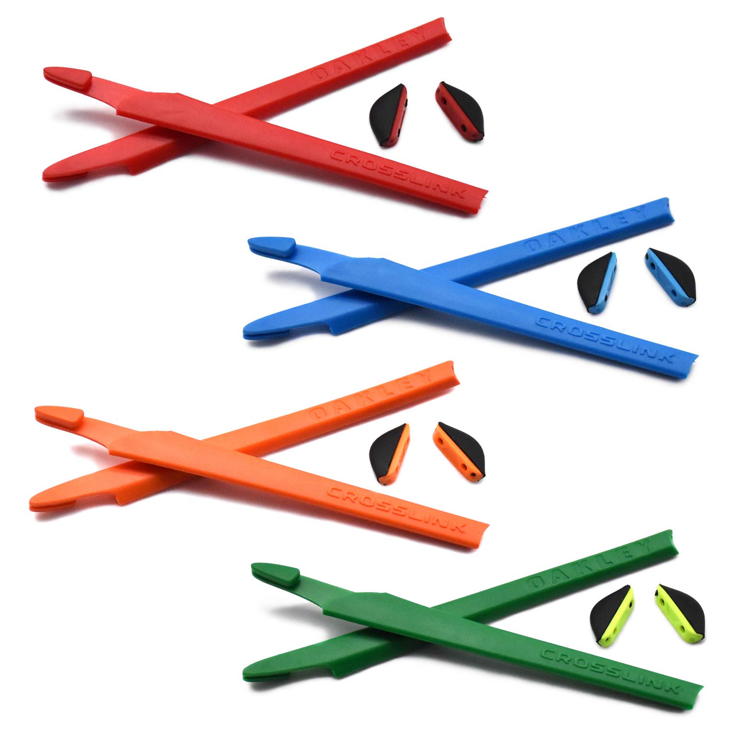 4 coppie Kit gommini di ricambio in silicone Per Oakley Crosslink Occhiali da sole