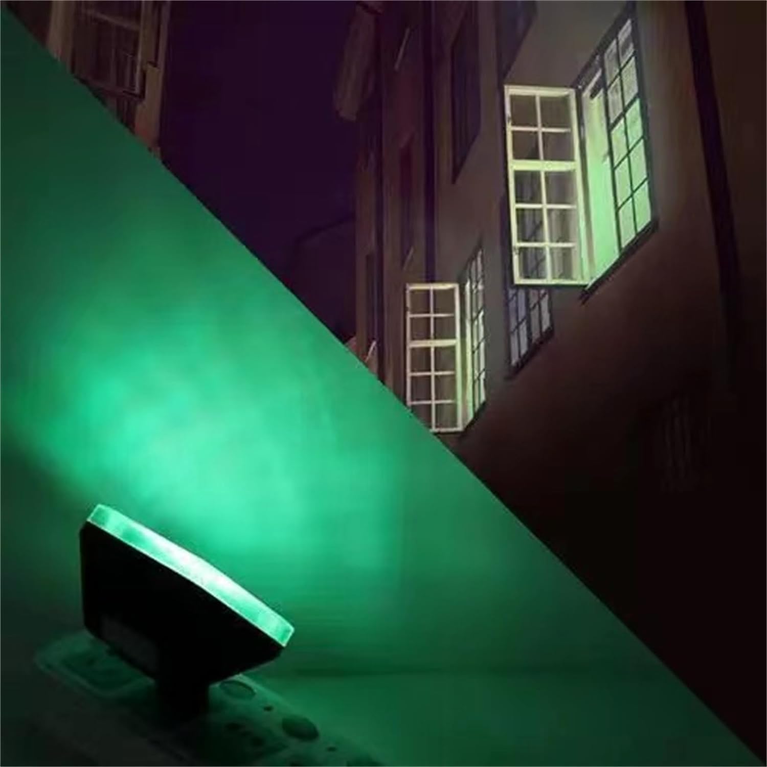 Luz simuladora de TV falsa con temporizador y sensor para seguridad en el hogar y prevención de robos