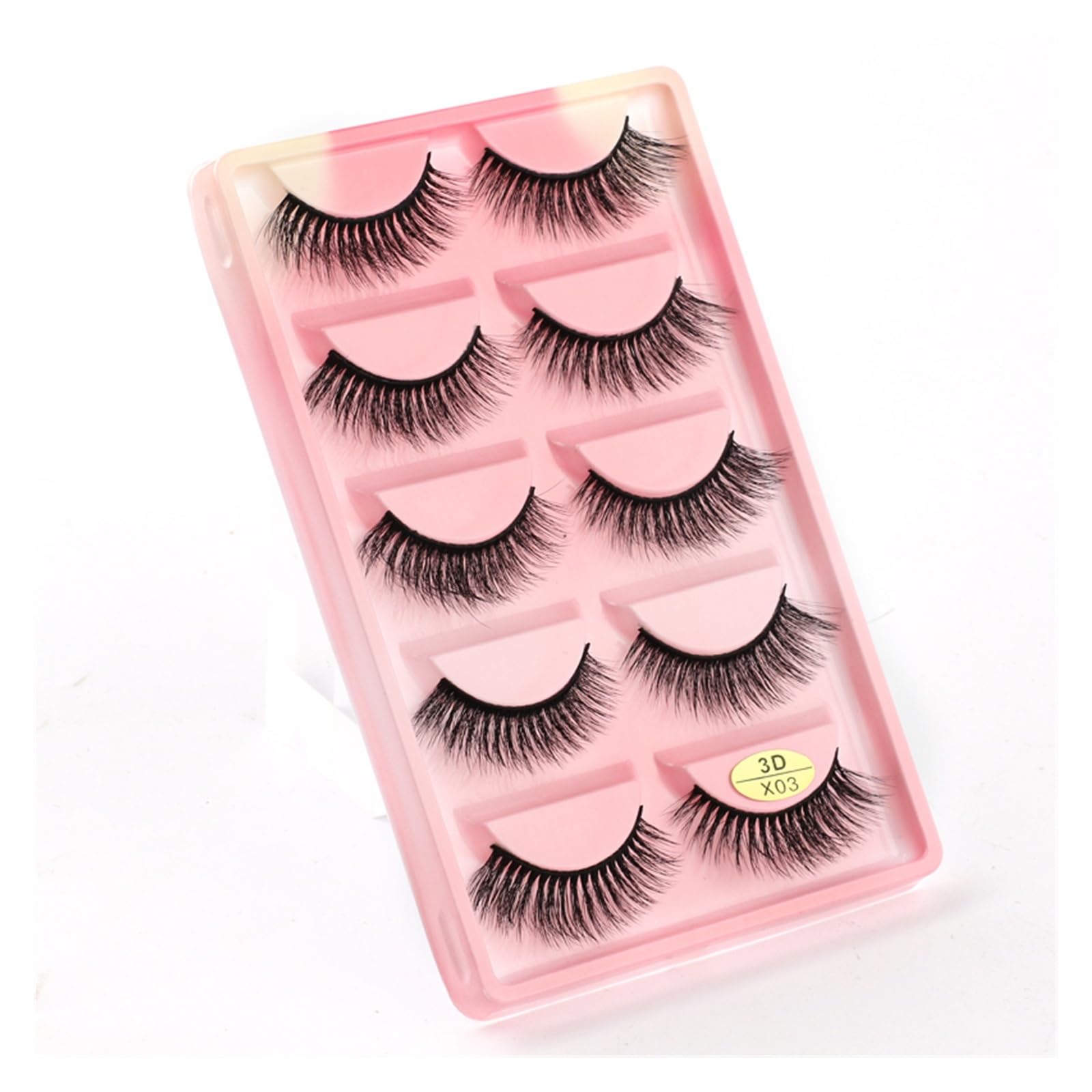 UAMOU 10 50 100 Boxes Mink Eyelashes Fluffy 3D Mink Lashes Makeup Natural Long Volume False Eyelashes Bulk