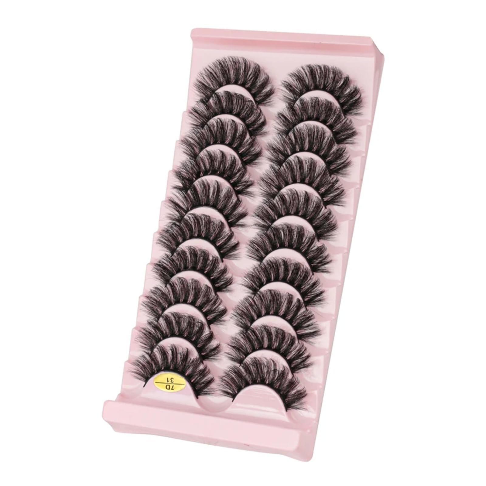 UAMOU Ciglia volume soffici e dense arricciature russe ciglia finte estensione occhi visone ciglia russe fatte a mano Cheerfully (Color : 10pairs 7D-21, Size : 5 Boxes)